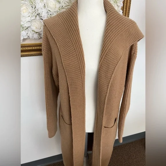 Rib Knit Longline Cardigan - Picture 1 of 4